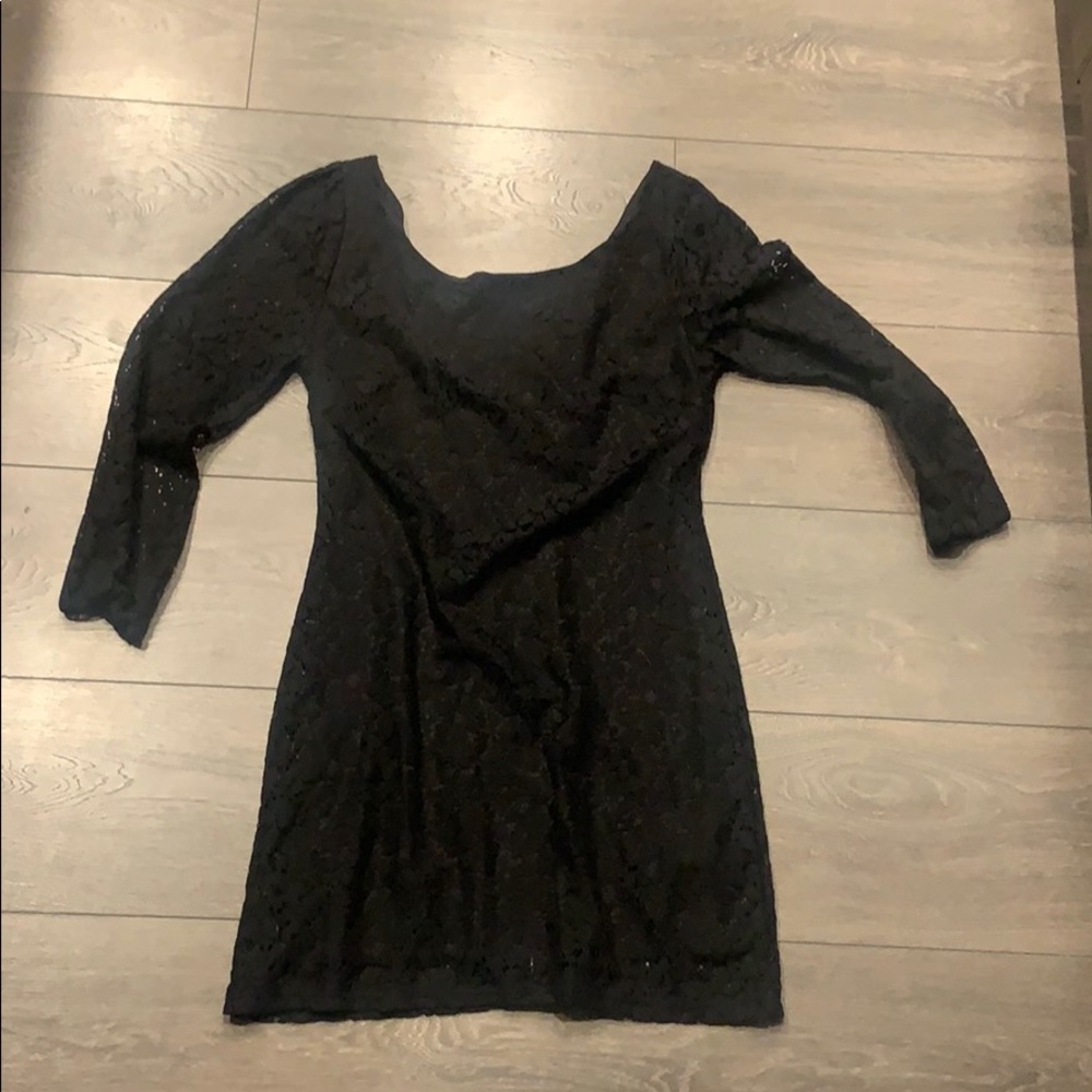 Black lace dress size small.